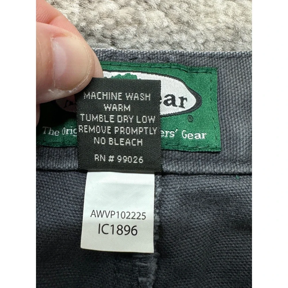 Arborwear Original Tree Climbers Pants Mens 42x30 Gray Canvas Utility Workwear